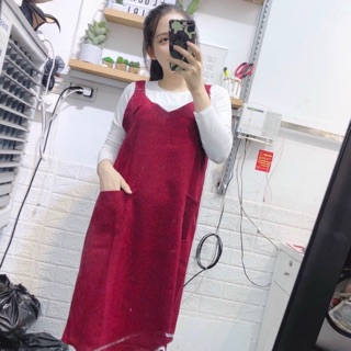 Yếm bầu, đầm bầu yếm dạ thu đông xinh