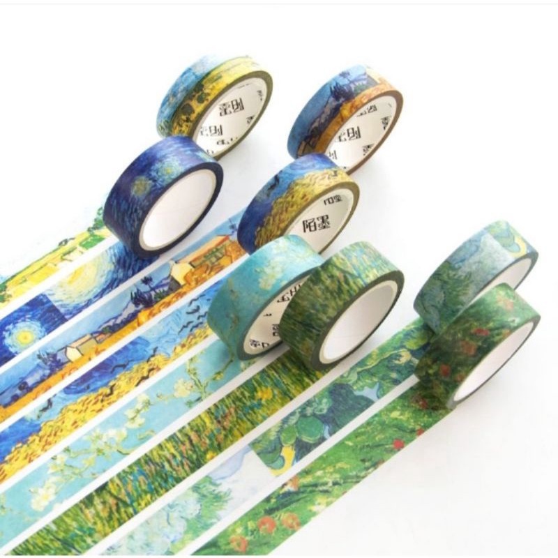 Set chiết washi tape Van Gogh nghệ thuật (Vui lòng đọc lưu ý trước khi mua 🥰)