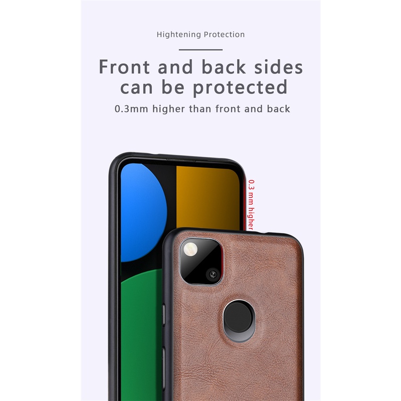Ốp Điện Thoại Da Sang Trọng Cho Google Pixel 4A 5 5A 6 6 Pro