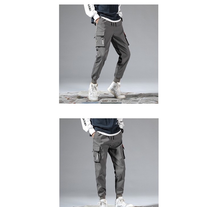 ❤️ SIÊU PHẨM ❤️ QUẦN KAKI JOGGER TÚI HỘP BO CHÂN NAM NỮ DÀI MÀU ĐEN XÁM mềm mịn, phong cách đường phố