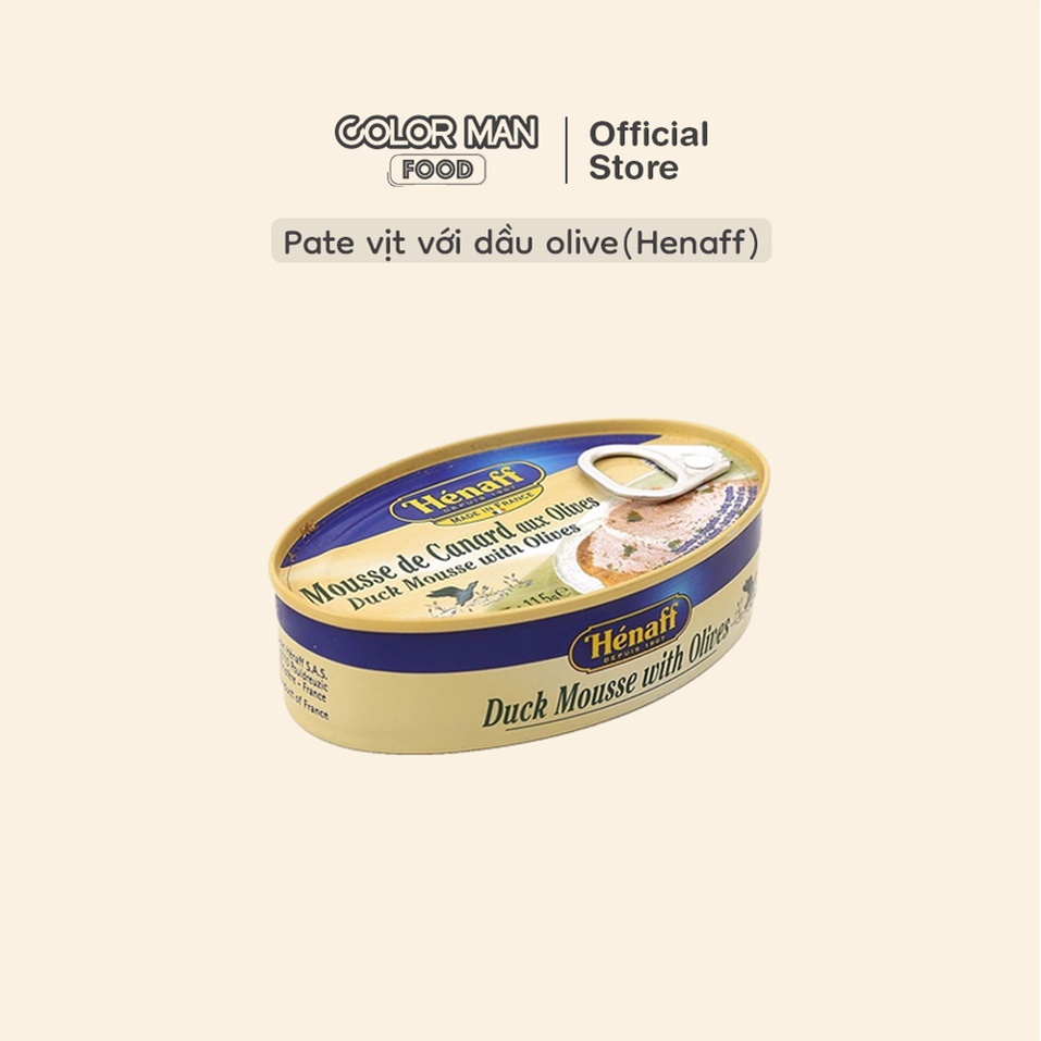 Pate vịt với dầu olive 115g (Henaff)