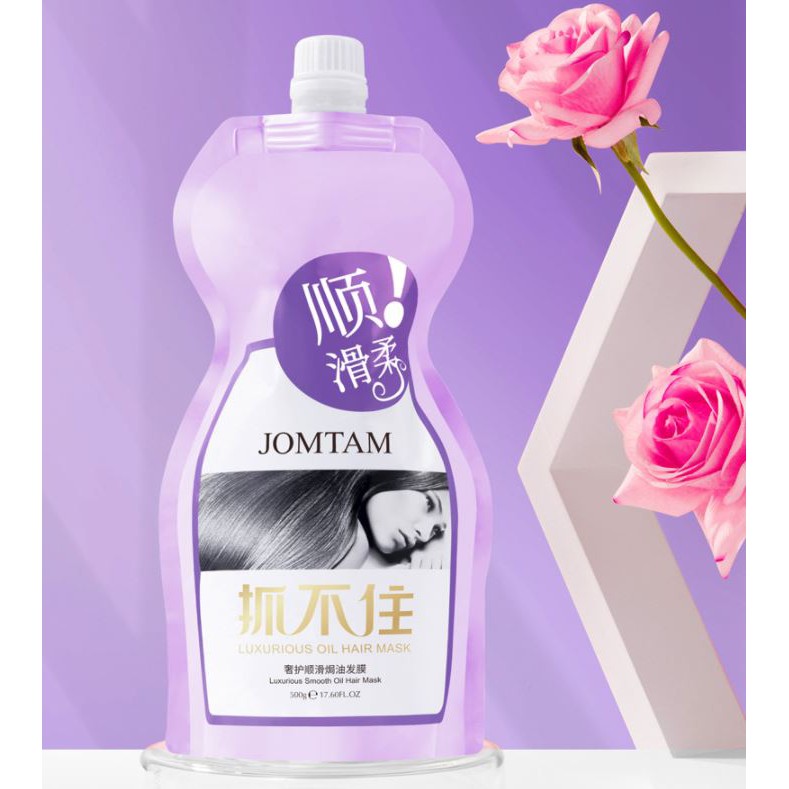 Túi Kem Ủ Tóc Siêu Mềm Mượt Jomtam Luxurious Oil Hair Mask 500ml