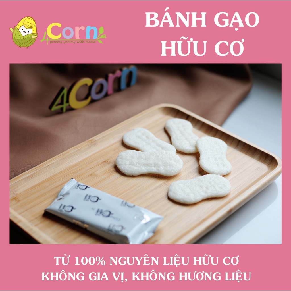 Bánh gạo ăn dặm Apple Monkey tập cầm nắm - Cho bé 6m+