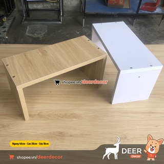 Kệ để chân nail làm móng bằng Gỗ MDF cực bền - Deer Decor