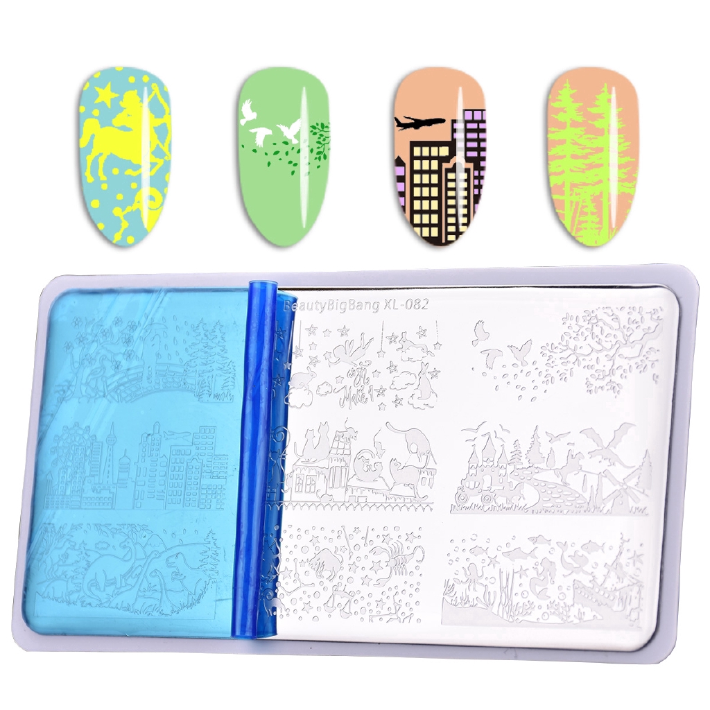 Tấm con dấu in hình xinh xắn dành cho móng tay