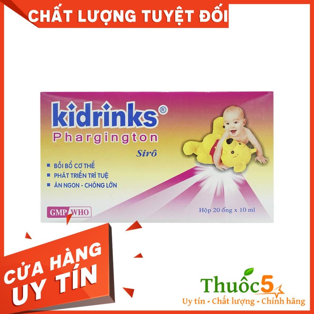Siro Kidrinks Phargington Syrup Nic bổ sung vitamin, các chất cần thiết cho trẻ