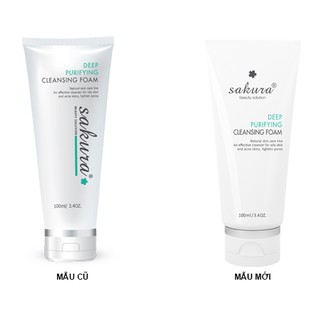 Sữa Rửa Mặt Dầu Mụn Sakura Deep Purifying Cleansing Foam (100ml)