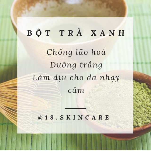 Bột mask trà xanh