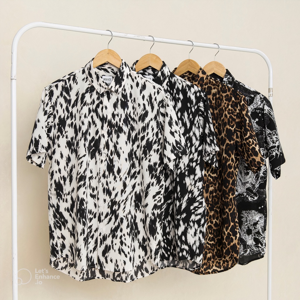 Áo sơ mi công sở nam hoạ tiết sang trọng áo sơ mi nam cộc tay chất liệu lụa Thái không nhăn đi làm, đi chơi Andy Denim