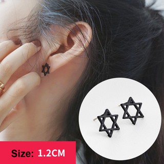 [ 3 Màu ] Bông Khuyên Tai Ngôi Sao Khung 6 Cánh Hàn Quốc Nữ Tính Siêu Cute ^^