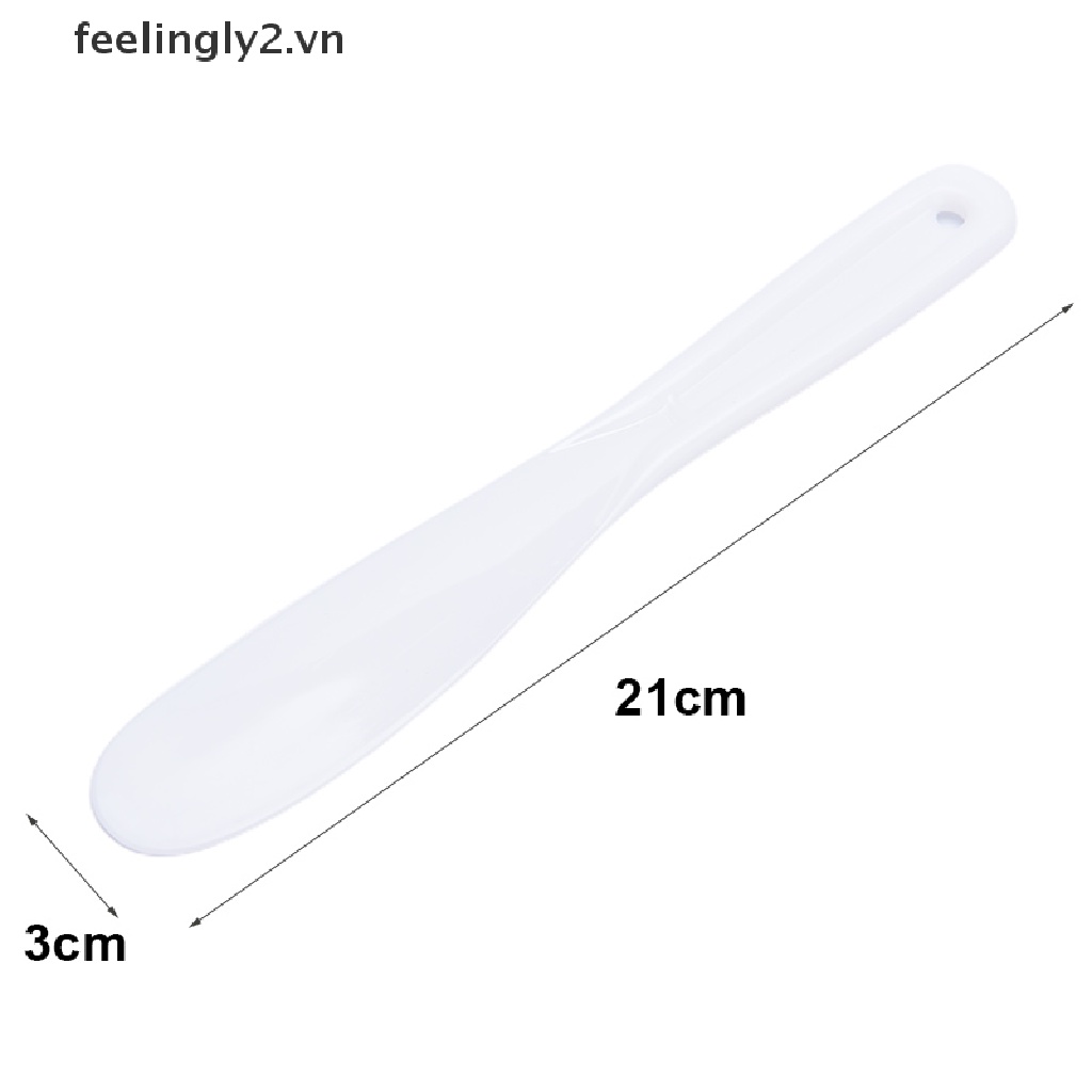 Bộ 4 món màu trắng (bát + que + cọ + thìa silicone), bộ bát mặt nạ silicone màu trắng