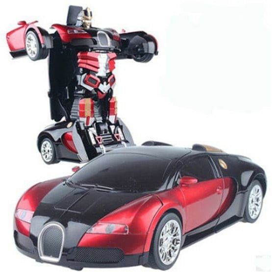 Đồ chơi ô tô biến hình rô bốt cho bé Xe hơi biến hình thành siêu nhân Transformer