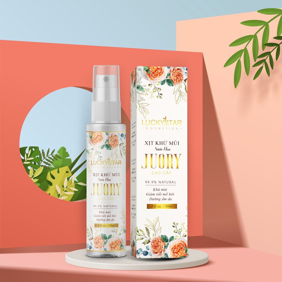 Xịt Khử Mùi Cao Cấp Lucky Star 2 trong 1 – Hương Nước Hoa - 30ml