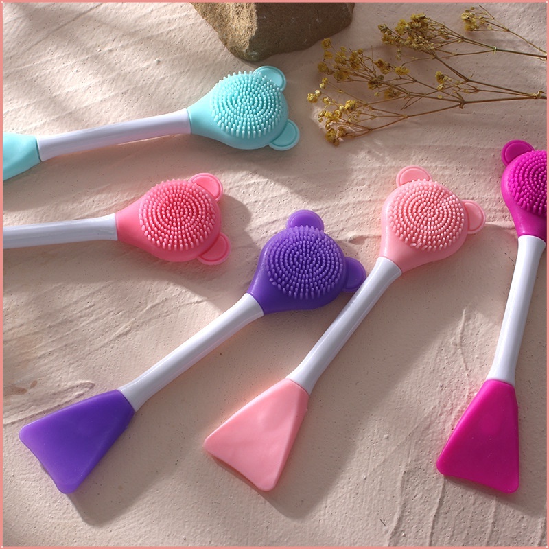 Cọ Silicone Hai Đầu Phết Mặt Nạ Tiện Dụng YR