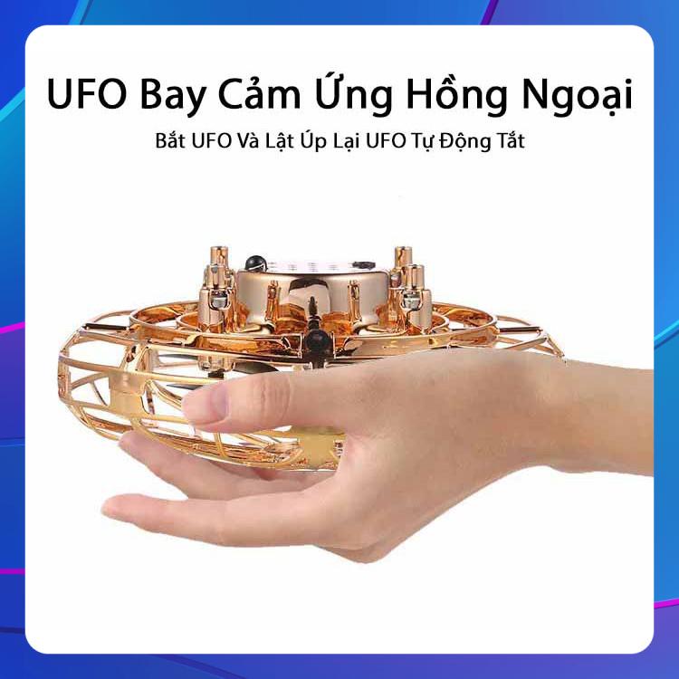 Đồ chơi UFO cho bé 3 tuổi trở lên, đĩa bay UFO 4 cánh , phát triển trí tuệ, cảm biến xung quanh UFO tự động bay siêu hot