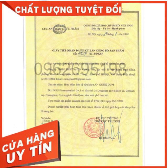 An Cung Ngưu Hoàng Iksu Đỏ Mẫu Mới Hàn Quốc