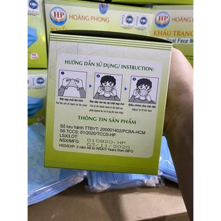 Khẩu Trang Y Tế Kháng Khuẩn HP (50Cái/ Hộp)