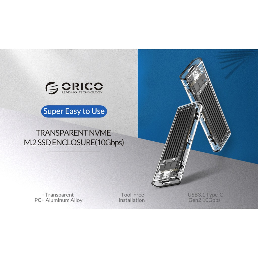 Hộp ổ cứng SSD ORICO NVMe M.2 TCM2-C3