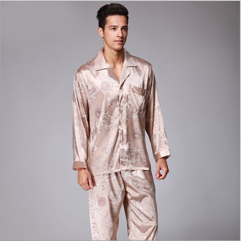 Đồ bộ Pijama đồ bộ nam dài tay, chất lụa satin cao cấp mềm mại, nhẹ và mát, không phải phi lụa nhé. Size L-2XL