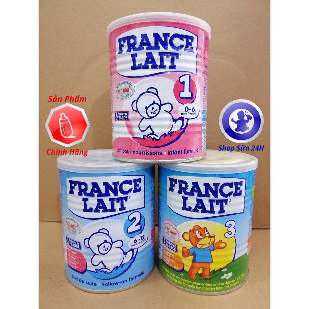 [DATE MỚI] Sữa France Lait lon 400g đủ số 1, số 2, số 3