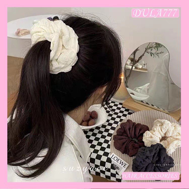 Dây Buộc Tóc Màu Sắc Ngọt Ngào Phong Cách retro Pháp Thiết Kế Đơn Giản Thời Trang