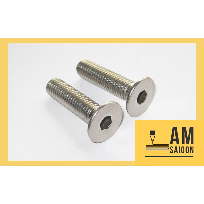 Ốc  lục giác đầu vát  M3 , M4 , M5 đủ size.