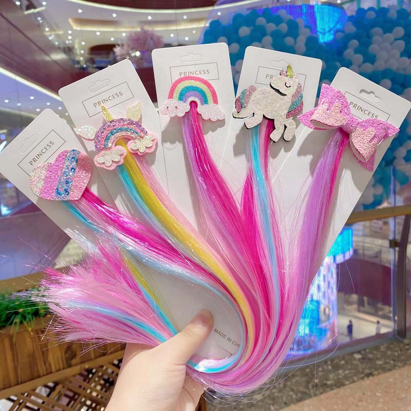 Kẹp Tóc Giả Light HÌNH Cho Bé - Nhiều Màu Xinh Xắn MyBaby