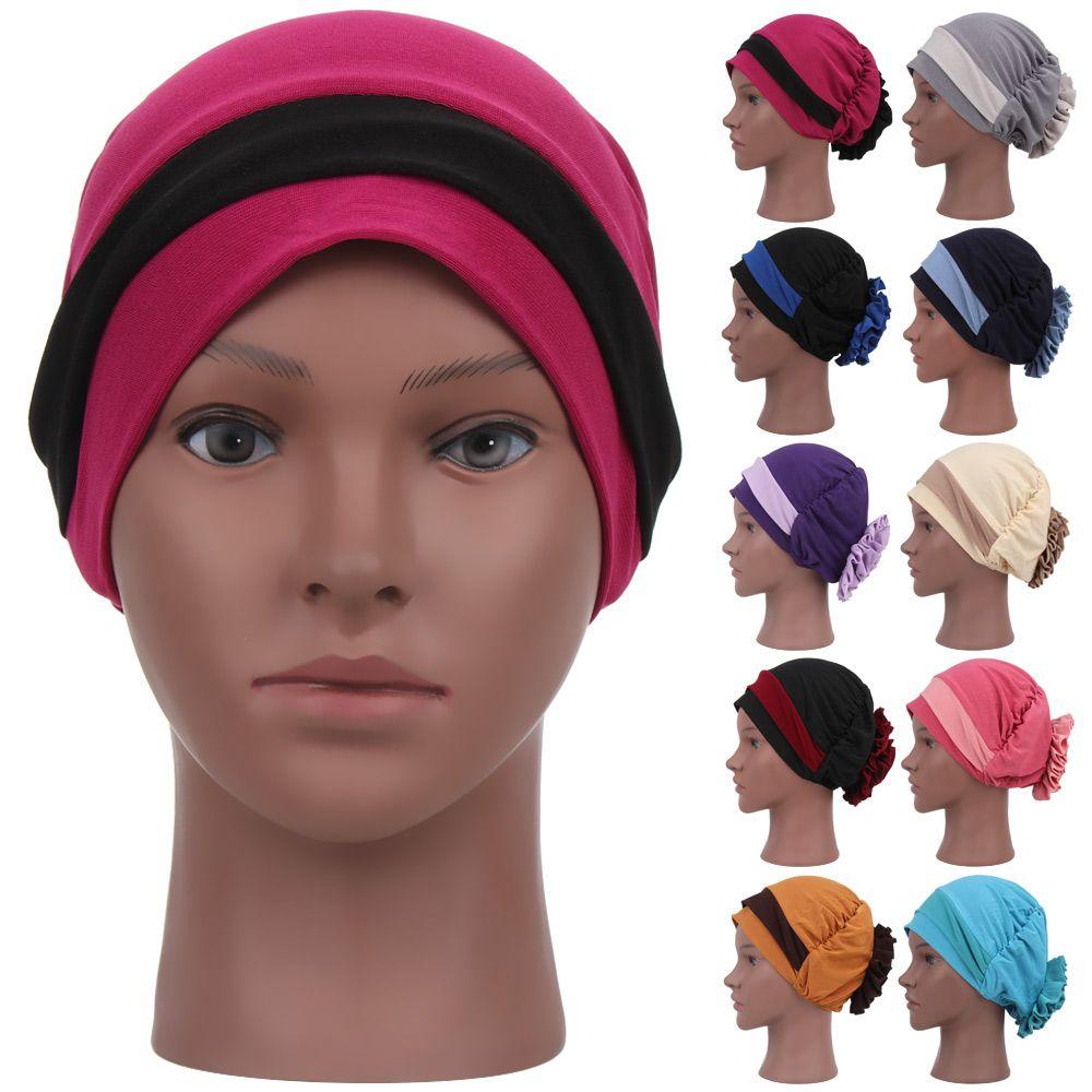 Mũ Beanie Trùm Đầu Hai Màu Sắc Phong Cách Ấn Độ
