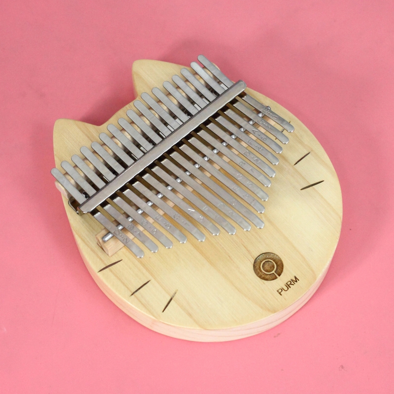 Đàn Kalimba 17 Nốt Bằng Gỗ Hình Mèo Dễ Thương 24 Giờ