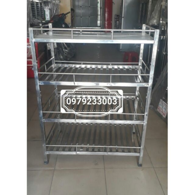 KỆ INOX ĐA NĂNG 4 TẦNG 50 X 80CM