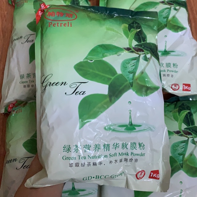 1000g bột mặt nạ trà xanh đắp mặt