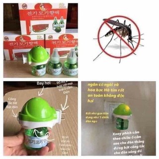 Đèn đuổi muỗi tinh dầu hàn quốc.cam kết đuổi sạch muỗi trong vòng 30p.ko độc hại