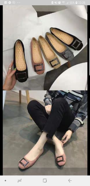 (Order) Bệt da lộn vuông bigsize,fullsize từ 35-44