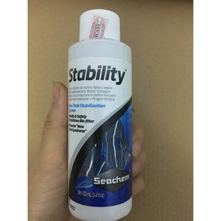 Vi sinh hồ cá Seachem Stability 100ml hàng Mỹ