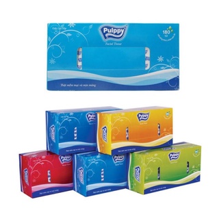 Khăn Giấy Hộp Pulppy 180 Tờ 2 Lớp ĐỂ TRÊN XE Ô TÔ PHÒNG KHÁCH