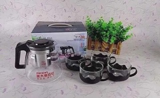 Bộ ấm pha trà thủy tinh