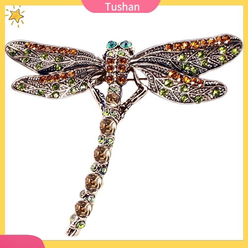 Ghim Cài Áo Hình Chuồn Chuồn Đính Đá Thời Trang Cho Nữ