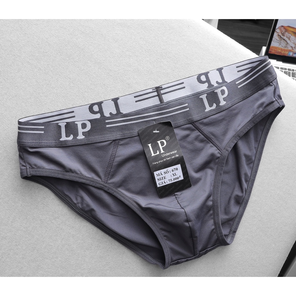 Quần Lót Tam Giác Nam LP cao cấp 100% Cotton co giãn siêu tôt có BigSize . Ivan BigSize