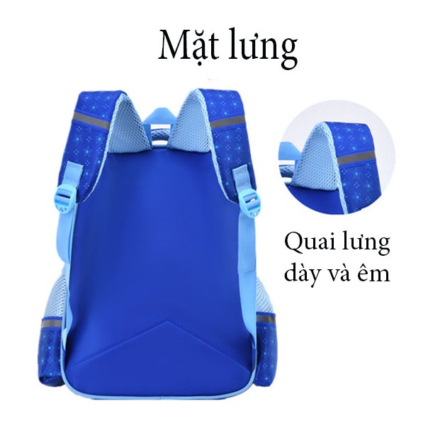 Balo tiểu học cho bé gái trai hình công chúa, người nhện, cặp sách học sinh dễ thương