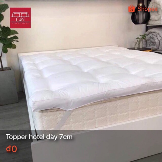 Đệm Topper Hotel độ phồng nệm 7cm