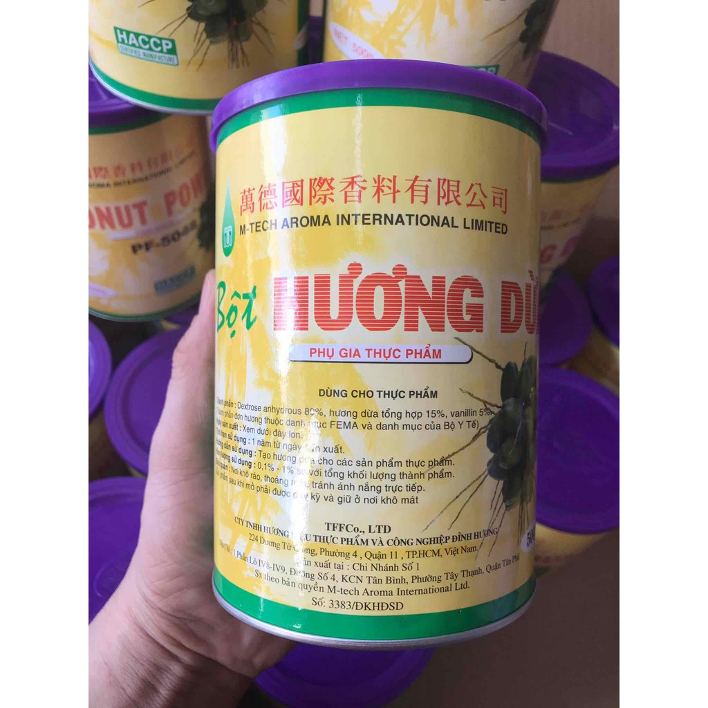 Hương thực phẩm dừa dạng bột 500g