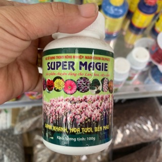 Phân bón lá Super Magie lọ 100gr (xanh nhanh, hoa tươi, bền mầu)