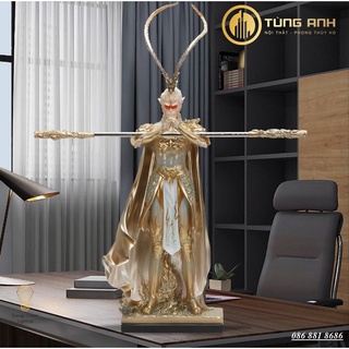 Tượng tôn ngộ không - tề thiên đại thánh pt-30 - decor trang trí căn phòng -cao 38cm-đem lại sự may mắn ,tài lộc,bình an