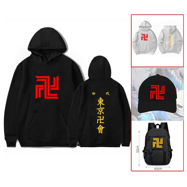 HOT Áo Hoodie Anime Tokyo Revengers Manji Sano Manjirou Draken, NÓN Tokyo Revengers, balo Tokyo Revengers