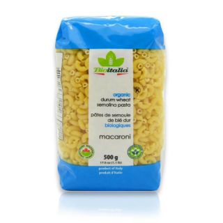 Nui ống đậu gà Macaroni Bioitalia 500g