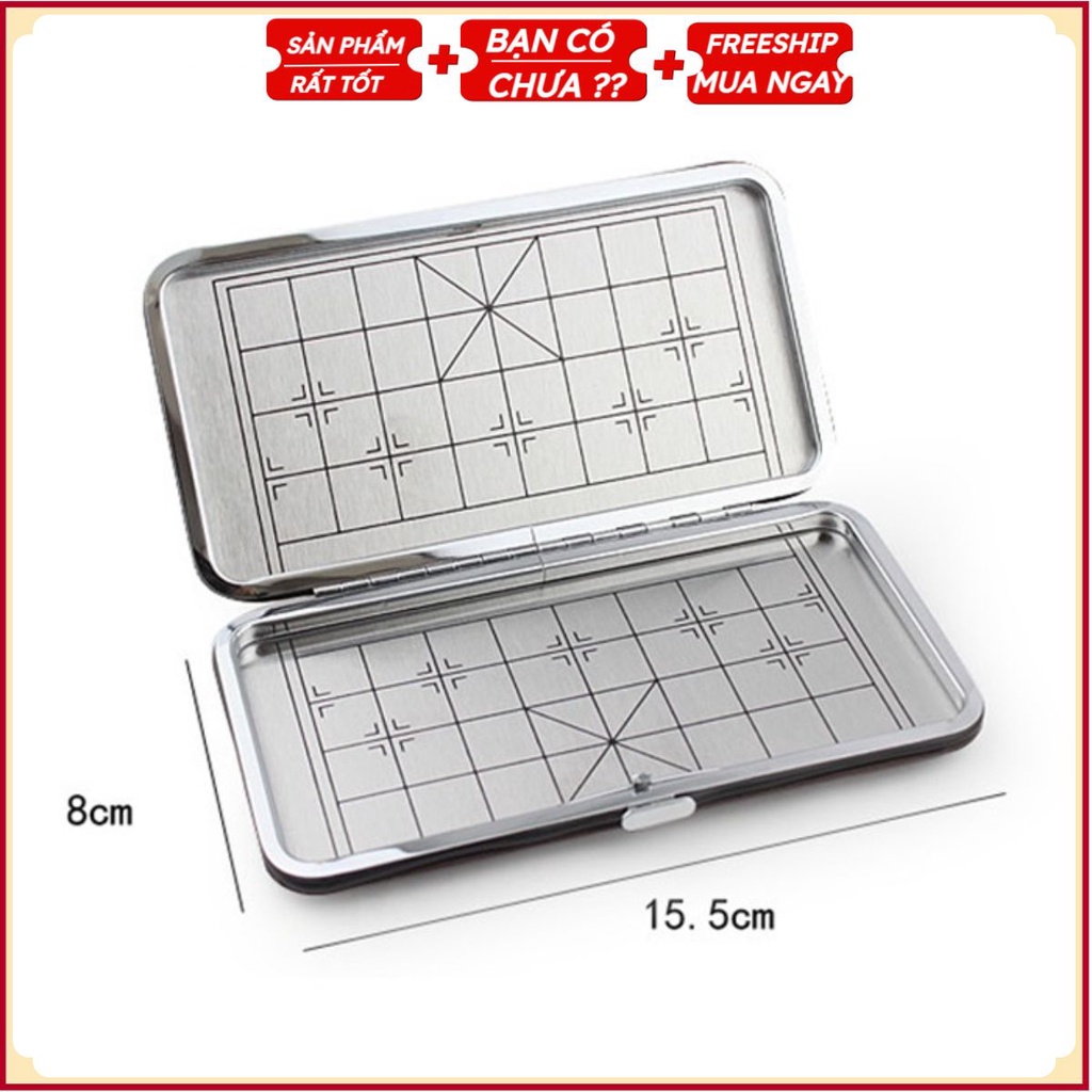 Bàn Cờ Tướng Kim Loại - Dính Nam Châm Siêu Bền