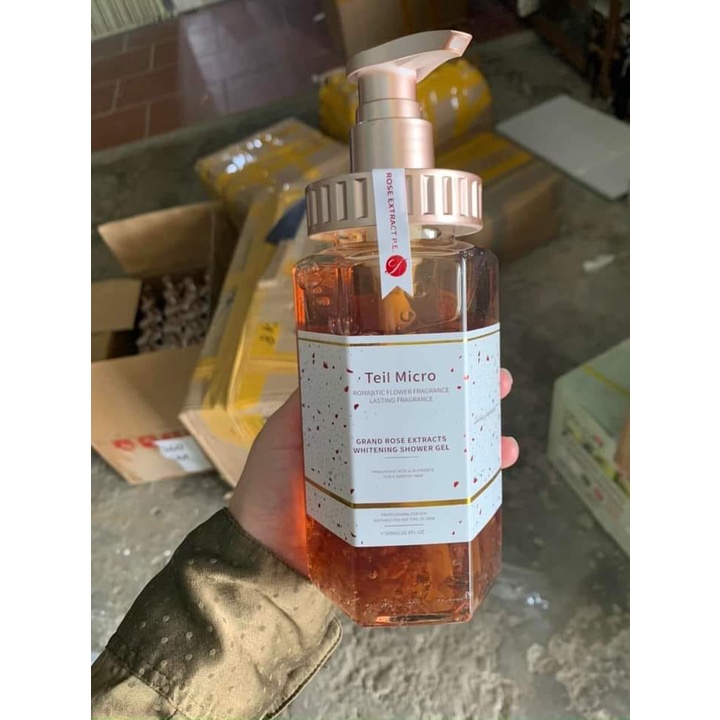 Sữa Tắm Nước Hoa Teil Micro Cánh Hoa Hồng 500ml
