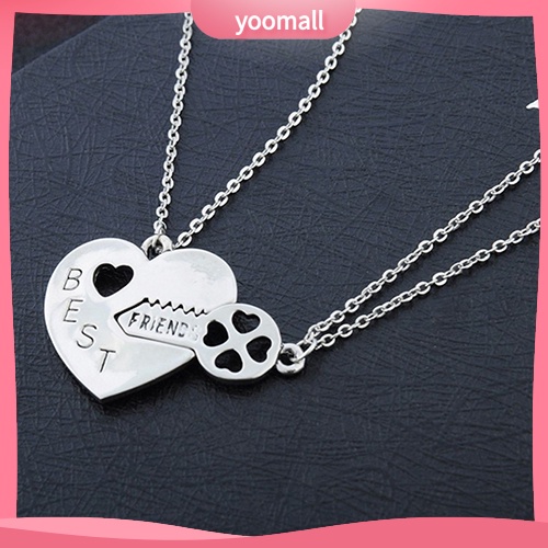 Bộ 2 Vòng cổ Mặt Hình Chìa Khóa Khắc Chữ BFF Best Friend