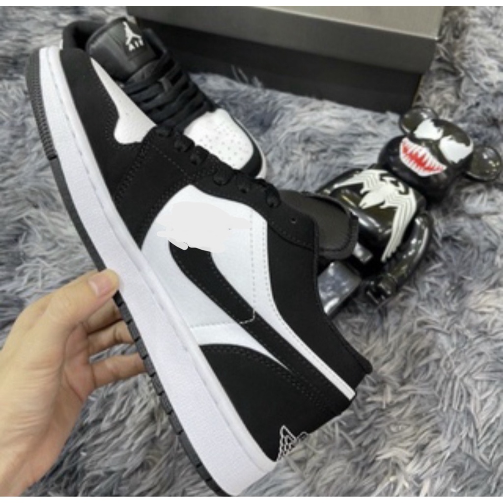 Giày thể thao Sneakers nam nữ đen trắng cổ thấp giá rẻ dễ phối đồ full sz 35-44