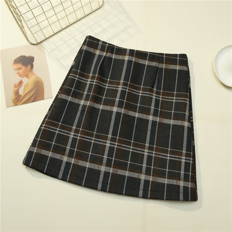 Chân váy chữ A ngắn sọc caro (S,M,L) Quảng Châu - Hachi | BigBuy360 - bigbuy360.vn